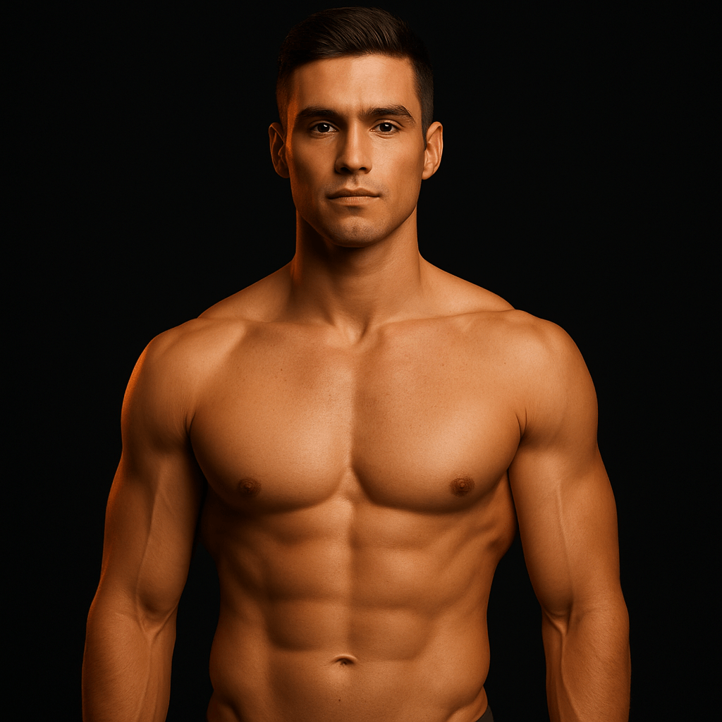 Fitness transformation — lean muscular physique